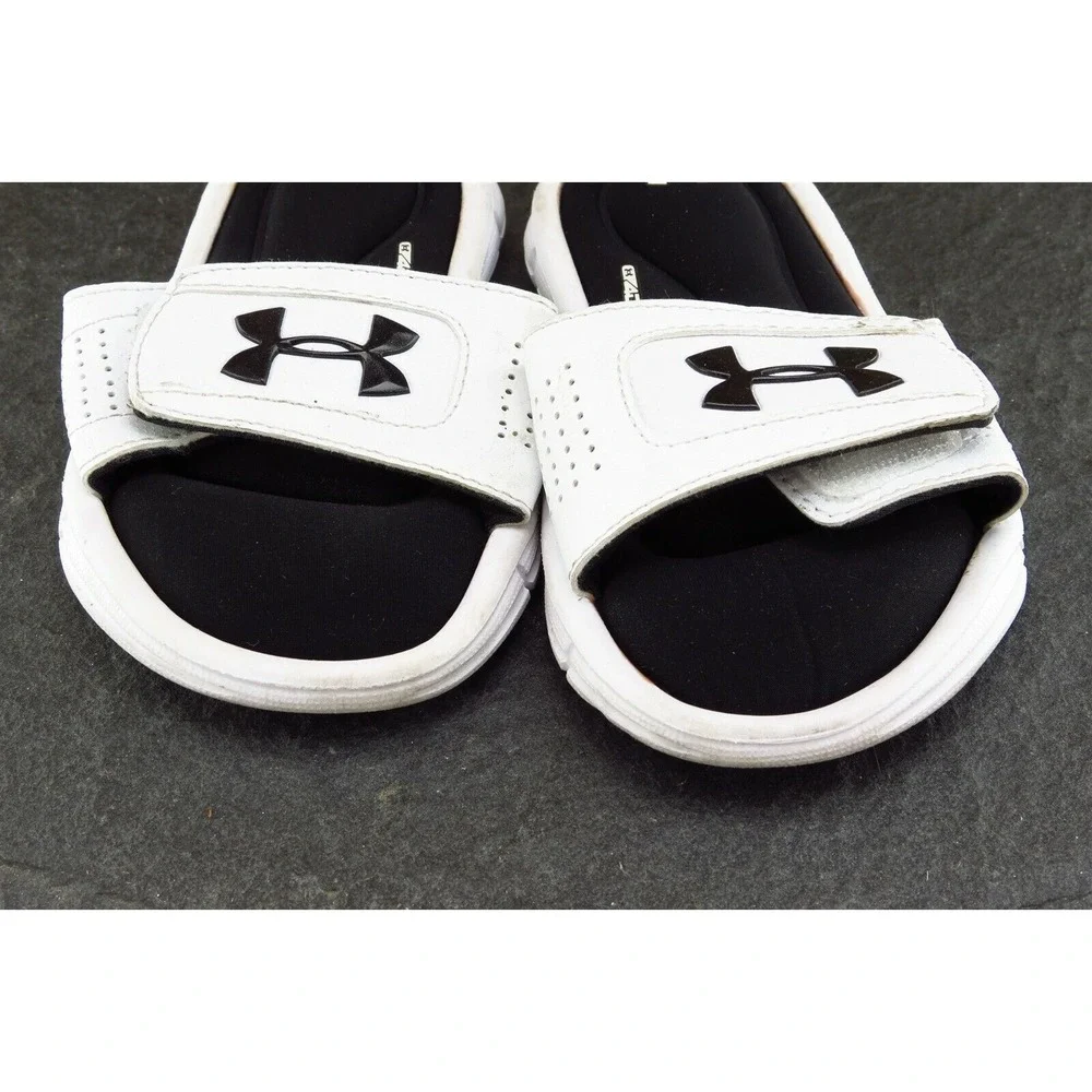 Under Armour Toddler‎ Unisex 11 Medium White Slide Synthetic